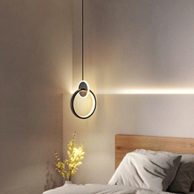LED Iron Hanging Ceiling Lights Glass Luxury Bar Hanging Light Fixtures