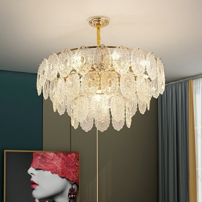 Modern Glass Chandelier Lighting Fixtures Minimalism Suspension Light for Living Room