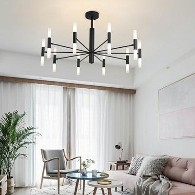 Modern Sputnik Chandelier Lamp Metal Chandelier Light for Living Room
