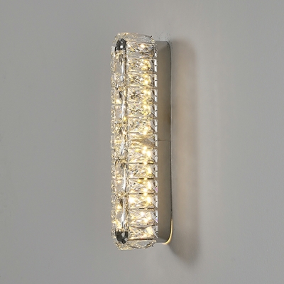 Modern Strip Wall Lamp Luxury Crystal Sconce Wall Light for Bedroom