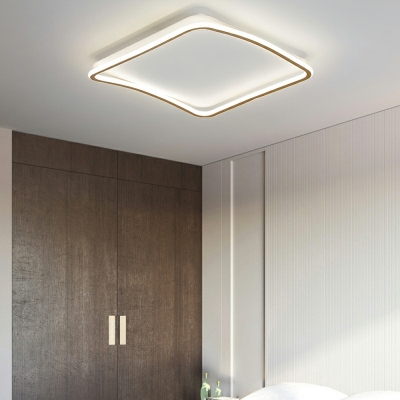 Nordic Minimalist Ceiling Light Creative Round LED Flush Mount Light for Bedroom