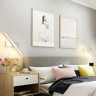 Rotatable Linear LED Reading Wall Light Aluminum Bedroom Wall Mounted Lamp