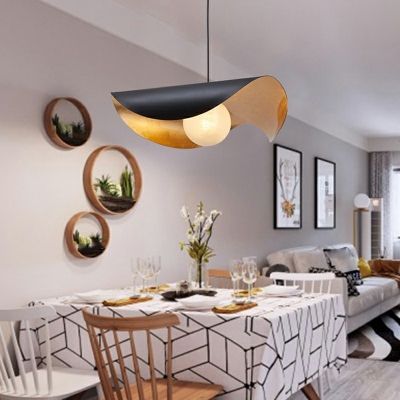 1-Light Down Lighting Post-Modern Style Dome Shape Metal Hanging Ceiling Lights