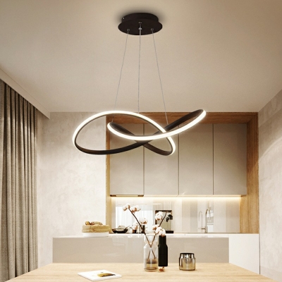 Hanging Ceiling Light Contemporary Style Feather Hanging Lamps for Living Room