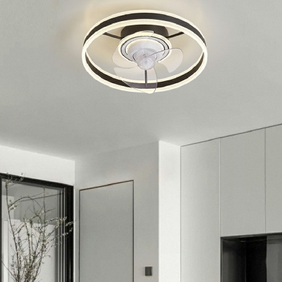 LED Flushmount Fan Lighting Fixtures Living Room Dining Room Flush Mount Fan Lighting
