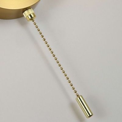 Metal Streamlined Vanity Lamp Modern Style 1 Light Vanity Lights in Gold