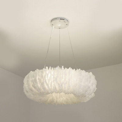 Modern Chandelier Light Feather Chandelier for Living Room Bedroom