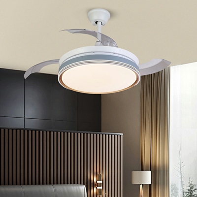 Modern Minimalist Ceiling Light  Nordic Style Acrylic Ceiling Fan Light for Living Room
