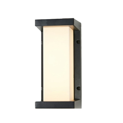 Modern Style Arced Wall Mounted Reading Lights Acrylic 1-Light Wall Sconces in Black