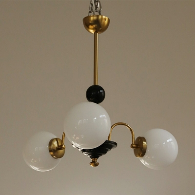 Postmodern Light Luxury Molecular Chandelier Lighting Opal Glass Hanging Pendant Light
