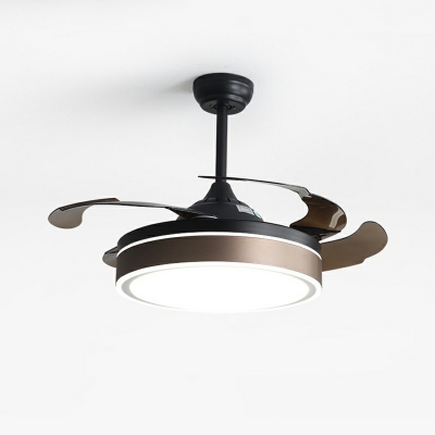 Semi Flush Fan Light Kid's Room Style Acrylic Semi Flush Light for Living Room