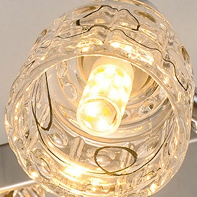 Sliver Dome Vanity Strip Modern Style Crystal 3 Lights Vanity Light Fixtures