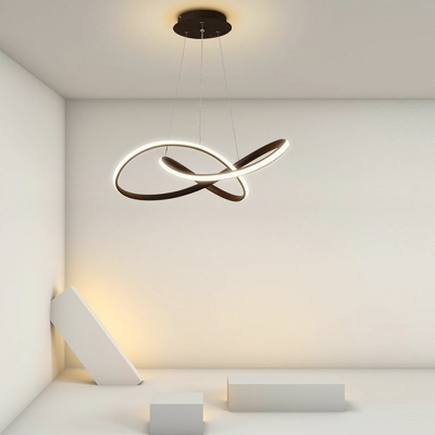 Suspension Light Modern Style Acrylic Hanging Light Kit for Living Room