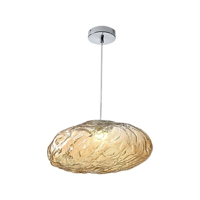 1 Light Modern Pendant Lighting Glass Hanging Lamp for Dining Room