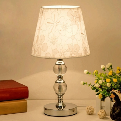 1-Light Table Lamp Contemporary Style Cone Shape Metal Nights Stand Lamp