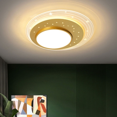 Acrylic Shade Flush Mount Ceiling Light Fixture LED Modern Flush Mount Light