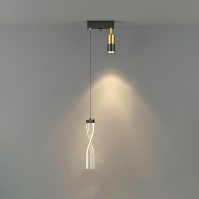 Acrylic Shade Suspension Lamp 3-Light LED Down Lighting Pendant