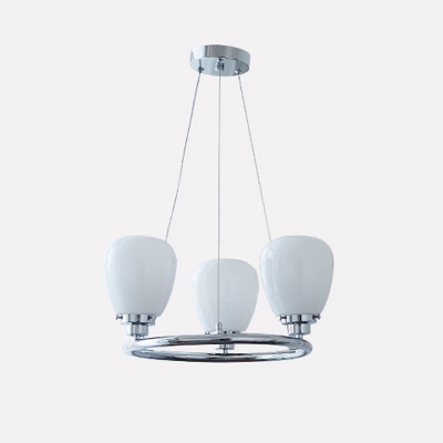 Ceiling Lamps Modern Style Glass Suspended Lighting Fixture for Living Room