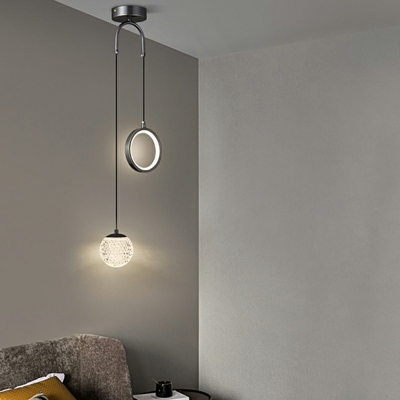 Ceiling Lamps Modern Style Glass Suspension Pendant Lighting for Living Room