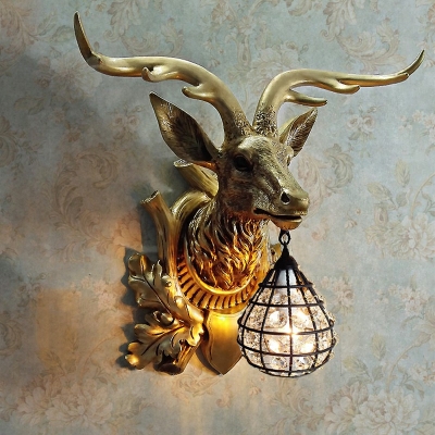 Designer Deer Post-modern Wall Lighting Fixtures Creative Metal Wall Sconce Lights