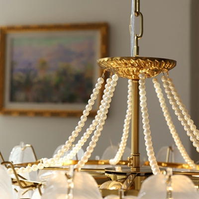 Drum Traditional Chandelier Light Fixtures American Style Multi Pendant Light for Living Room