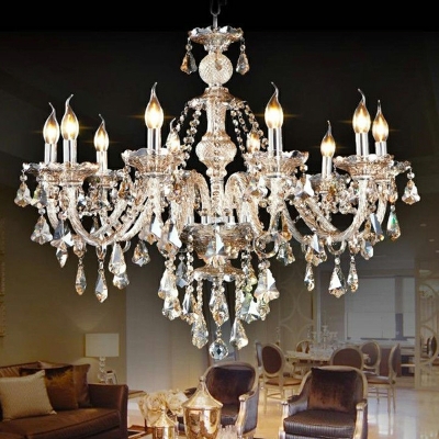 European Style Pendant Light Luxurious Crystal Chandelier