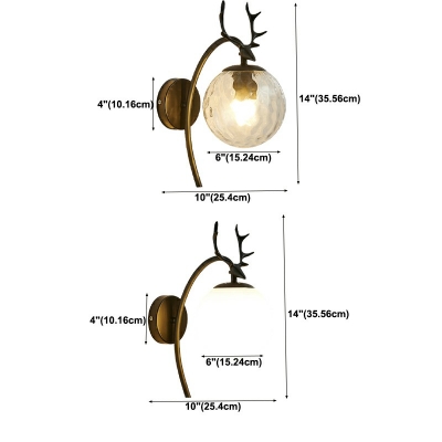LED Antlers Wall Light Sconce Modern Bedside Children Character Wall Lighting Fixtures