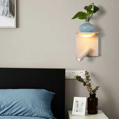 LED Modern Style Bedside Reading Spotlight Wall Light Iron Wall lamp for Living Room