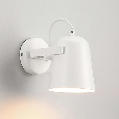 Macaron Modern Wall Lamp 1 Light Metal Wall Light for Bedroom