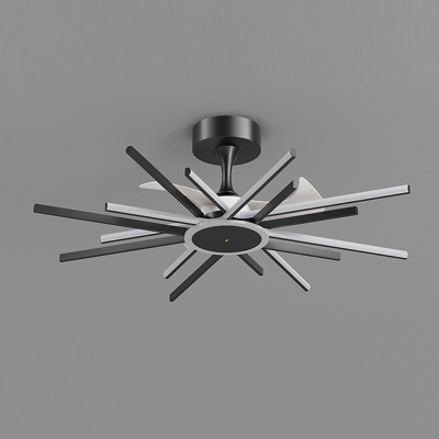 Modern Flushmount Fan Lighting Fixtures Children's Room Dining Room Flush Mount Fan Lighting