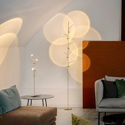 Modern Standing Lamps Living Room Background Wall Projection Floor Lamp