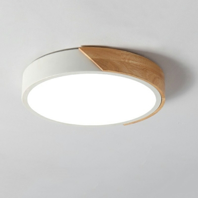 Nordic LED Flush Mount Light Macaron Round Low Profile Ceiling Light