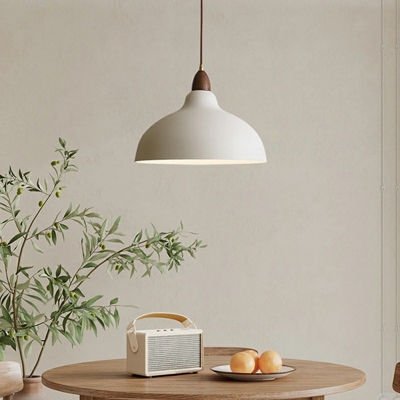 Nordic Postmodern Style Simple Single Chandelier Wooden Pendant Light