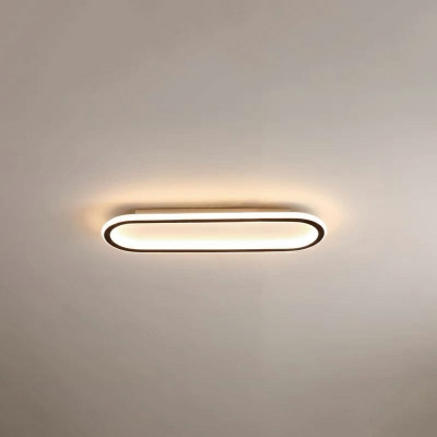 Contemporary Flush Mount Ceiling Light Metal 2