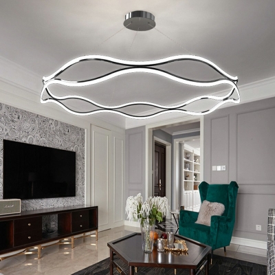Contemporary Style Chandelier Lamp Acrylic Chandelier Light for Living Room