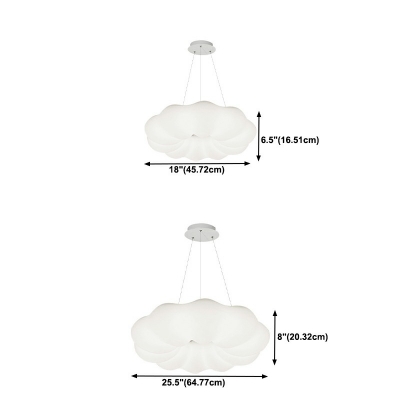 LED Contemporary Pendant Light Cloud Shape Acrylic Chandelier