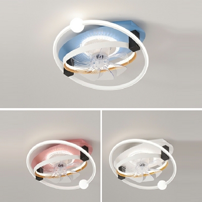 LED Flushmount Fan Lighting Fixtures Children’s Room Dining Room Flush Mount Fan Lighting