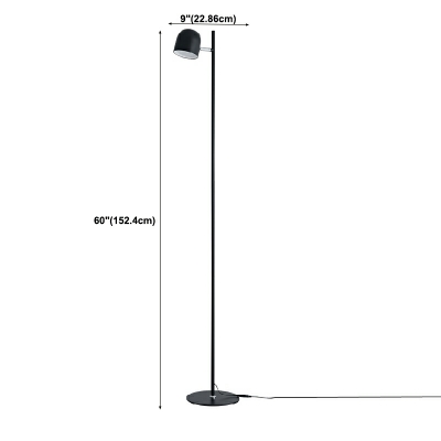 Metal Floor Lamp Modern 1 Light Floor Lamp for Bedroom