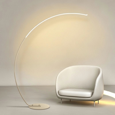 Minimalism Style LED Arc-shaped Floor Lamp Acrylic Standing Lamps for Living Room