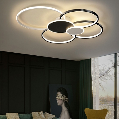 Modern Minimalist Ceiling Light Aluminum Nordic Style  Flushmount Light