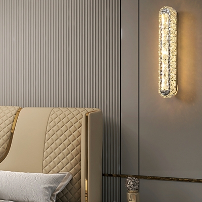 Modern Minimalist Wall Lamp Light Luxury Crystal Wall Sconce