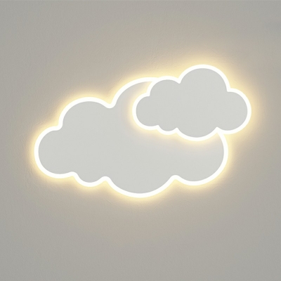 Nordic Minimalist Ceiling Lamp Creative Cloud Shape Low Profile Ceiling Light