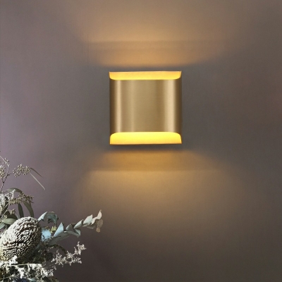 Post-modern Rectangular Solid Indoor Wall Lighting Metal Sconces