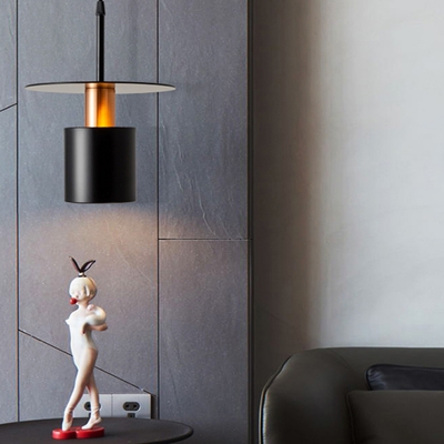 Postmodern Style Pendant Lighting 1 Light Metal Hanging Lamp for Bedroom