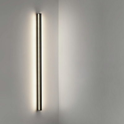 Black Aluminum Sconce Light Fixture LED 2