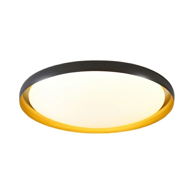 Disk Shape Flush Mount Lighting Fixture 2.4