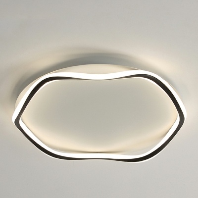 Led Flush Light Contemporary Style Acrylic Flush Mount Light for Living Room