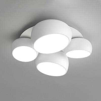LED White Flushmount Lighting Dining Room Bedroom Flush Mount Lighting Fixtures