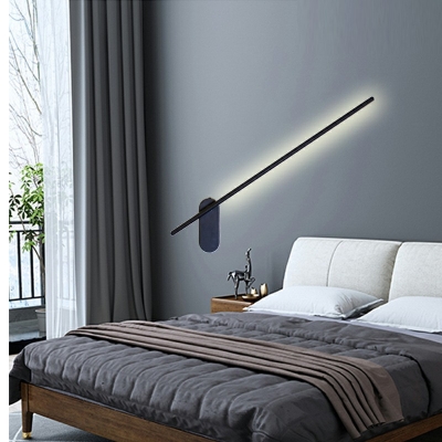 Linear LED Wall Mounted Light Fixture Modern Minimalism Sconce Lights for Bedroom