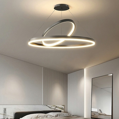 Linear Pendant Light Fixture Iron Bedroom Dining Room Chandelier Lighting Fixtures